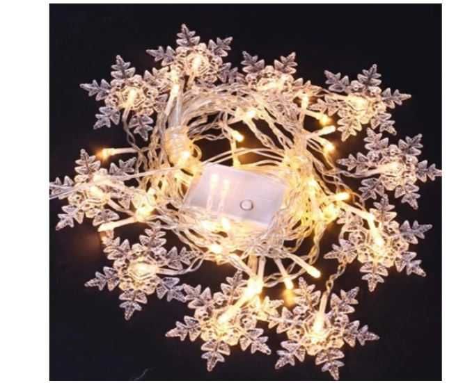 Lampki wiszace sople kurtyna świetlna Led ciepłe