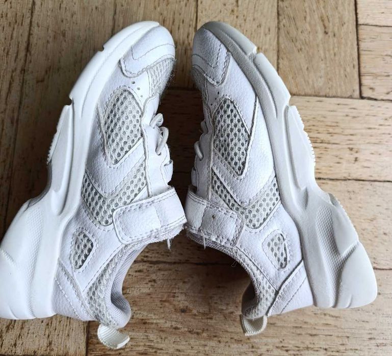 Adidasy dziecięce, białe, H&M, rozmiar EUR 27 buty sportowe