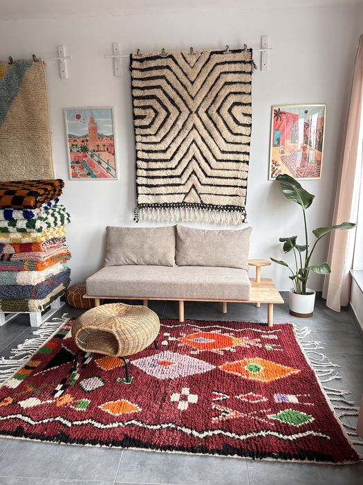 Nowy marokański dywan Boujaad, wełna 100%, handmade