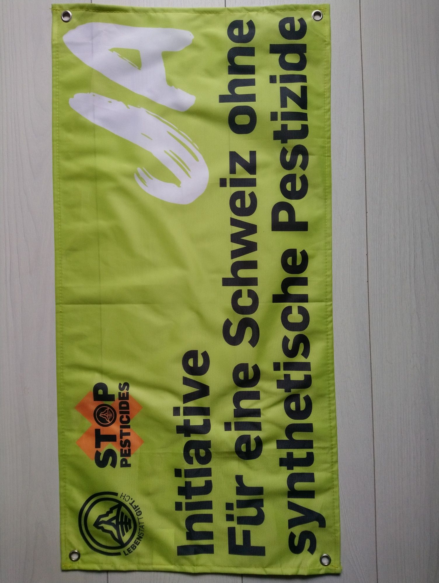 Плакат банер JA Stop pesticides 40×80 см