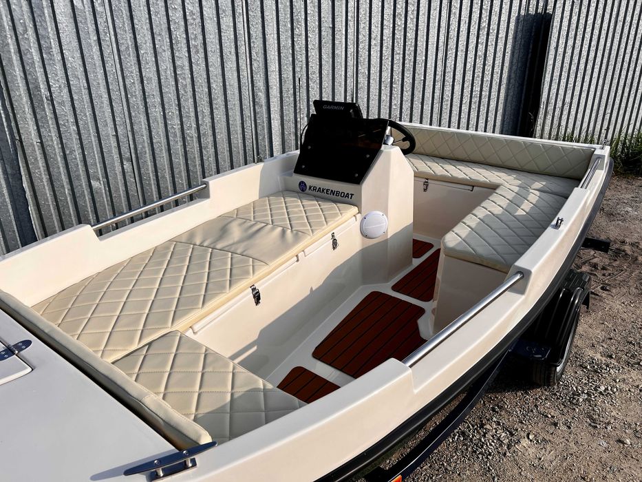 NOWA łódź łódka KRAKEN 380 OPEN z kierownicą SILNIK ELEKT. Rekreacyjna
