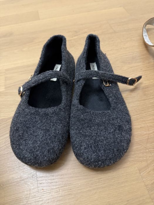 Балетки шерстяные утепленные