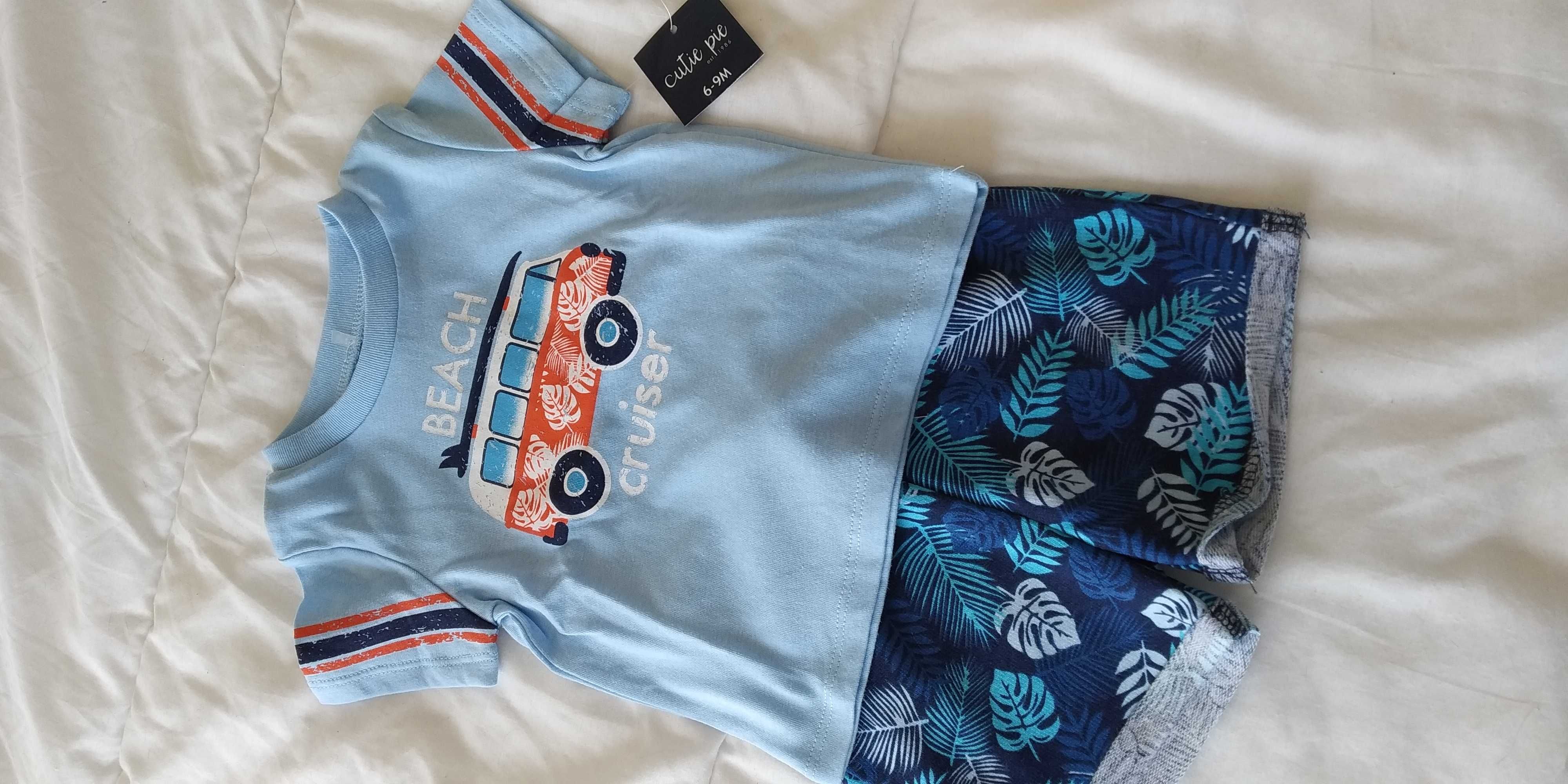 Conjunto calção e t-shirt - Tam.6/9meses