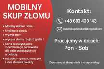 Mobilny odbiór złomu / skup złomu / Utylizacja pieców / wywóz złom