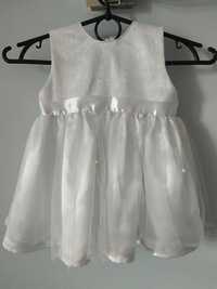sukienka chrzest, wesele, białe, biały dziewczynka

rozmiar 74