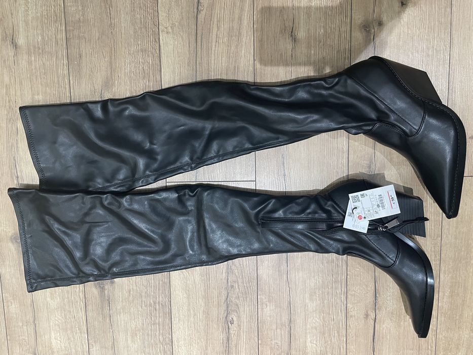Сапоги козаки ботфорти Zara 37розмір