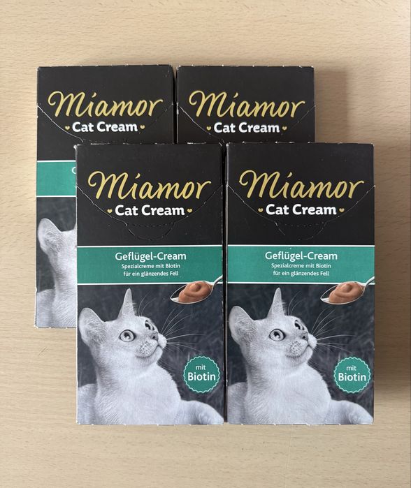 Miamor Cat Cream Biotin pasta dla kota z drobiem biotyną KRÓTKI TERMIN