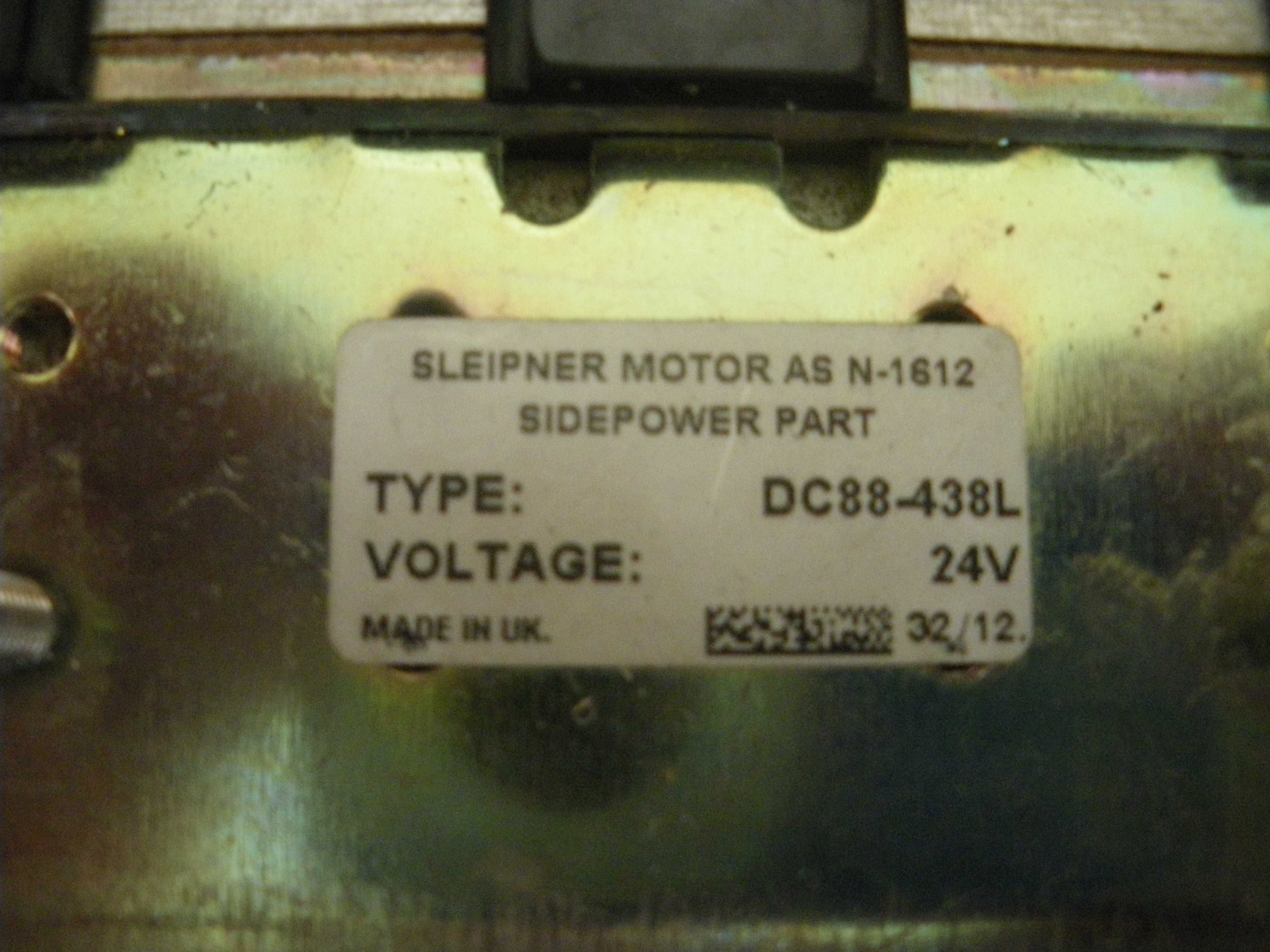 Nowy Sleipner motor 24V, do steru strumieniowego 4,2 KM