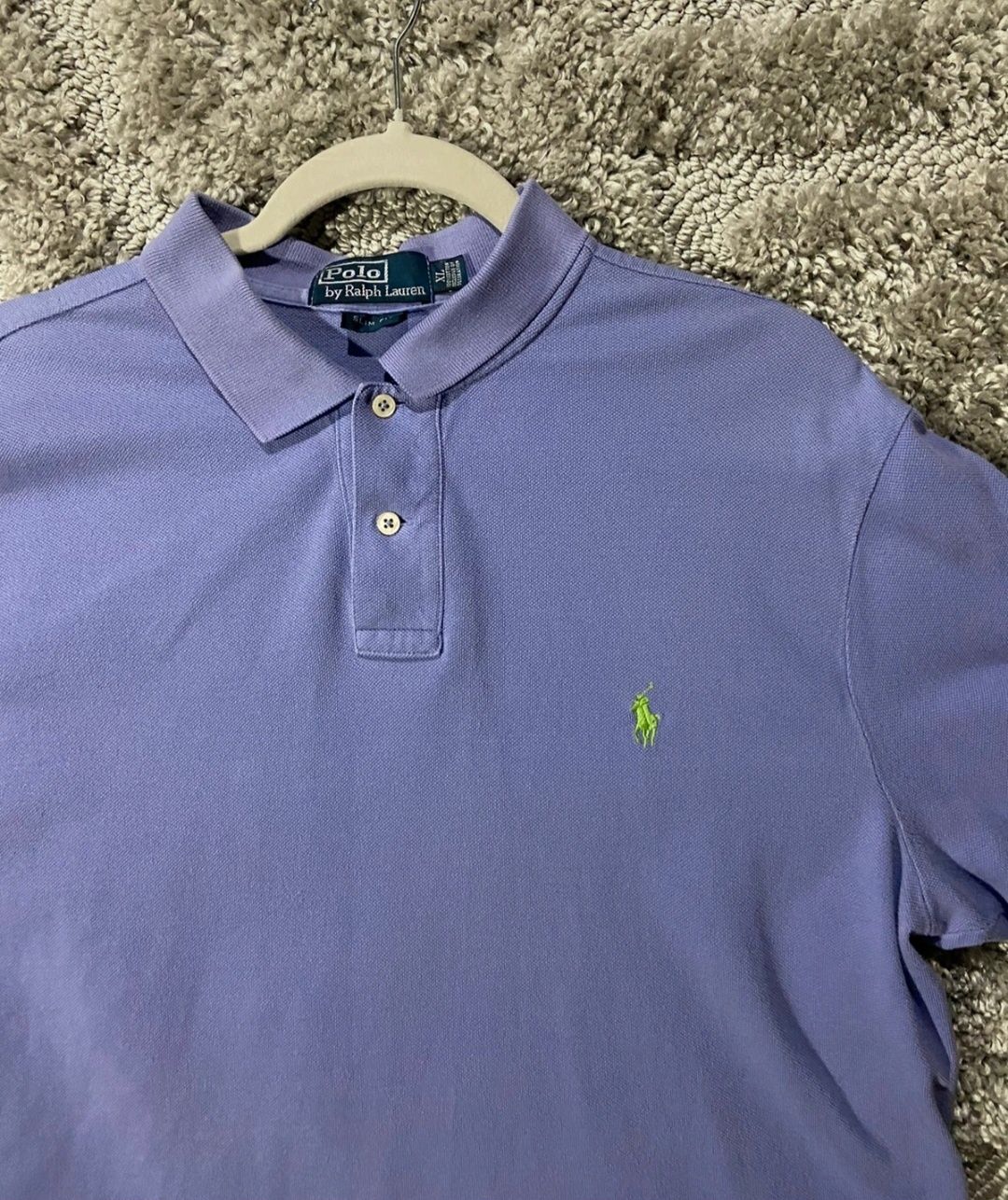 Polo Ralph Lauren męska koszulka polo XL fioletowa