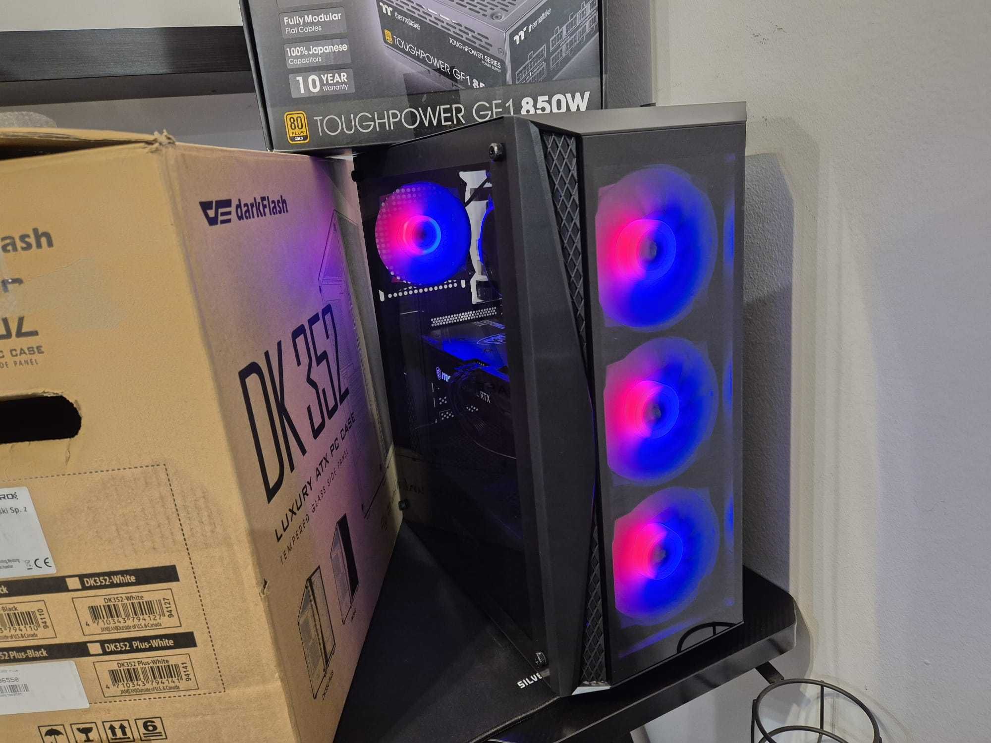 Komputer do gier Ryzen 7 RTX 3060Ti 32GB ram SSD RGB