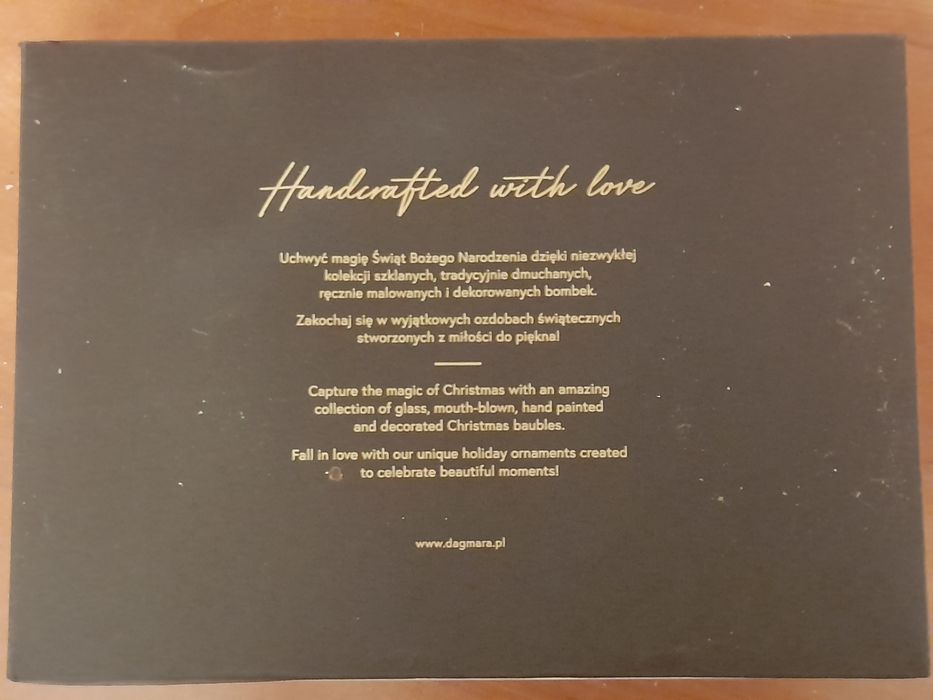 Szklane ręcznie malowane bombki