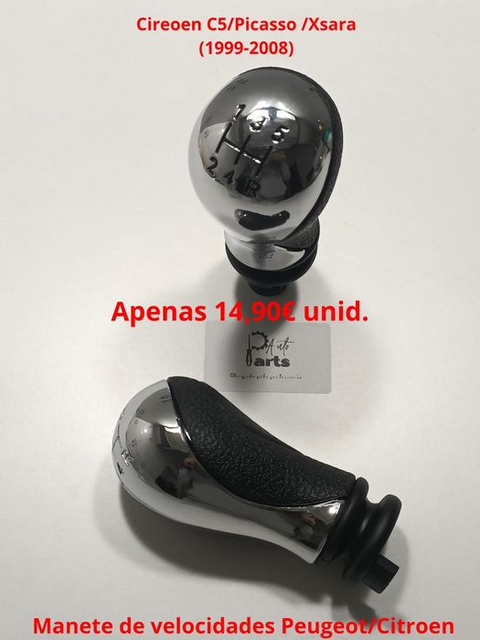 Manete moca de velocidades Peugeot e Citroën