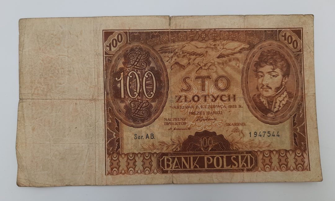Stary Banknot kolekcjonerski Polska 100 zł 1932
