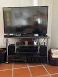 Mesa TV (inox + Vidro temperado)
