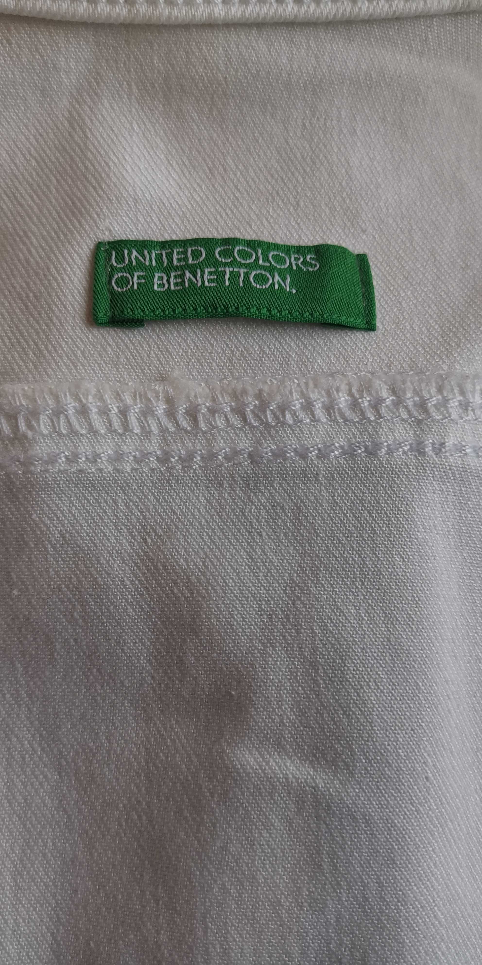 Colete Ganga Branco Benetton 8/9 Anos