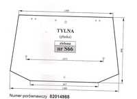 Case MXM Fiat L M Ford 4635 New Holland T TL TM TS szyba tylna S 66