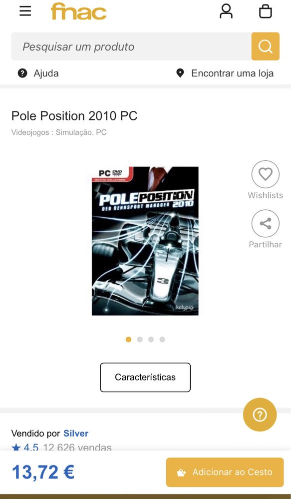 Jogo PC Poleposition