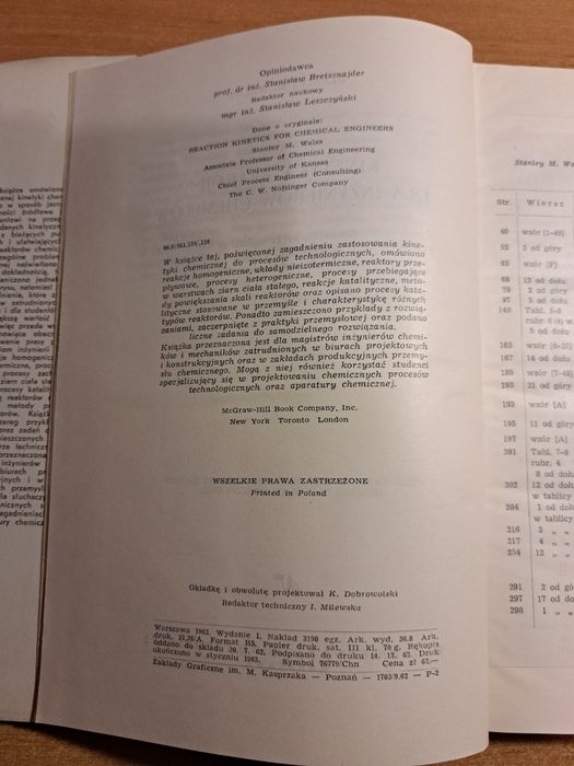 Kinetyka reakcji dla inżynierów chemików