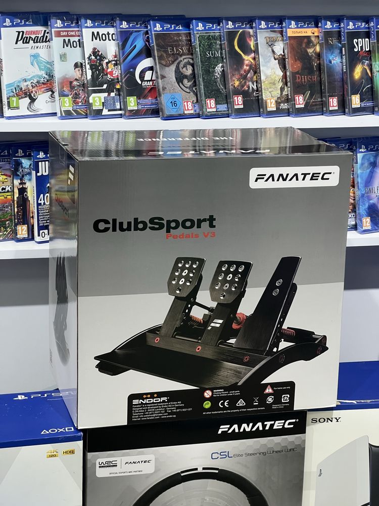 Ігрові педалі Fanatec ClubSport Pedals V3 (NEW!) В наявності! Магазин!