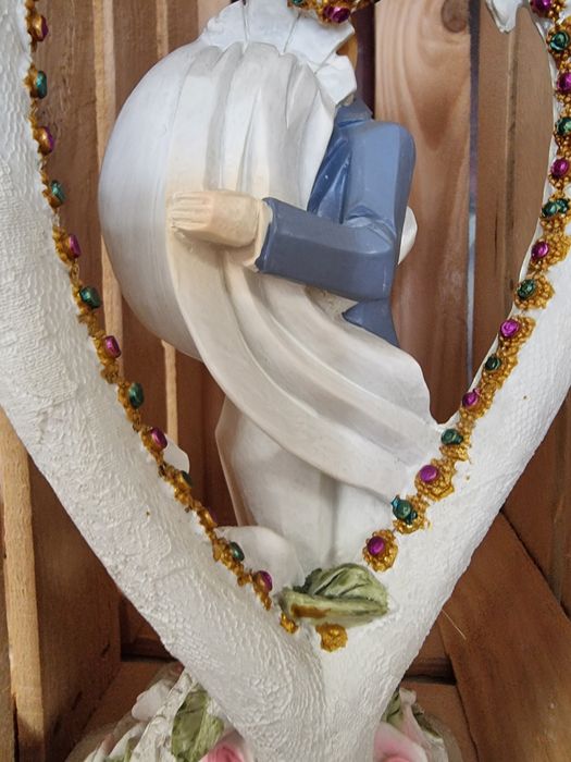 Figurki ślubne para młoda na stół dekoracje weselne figurka