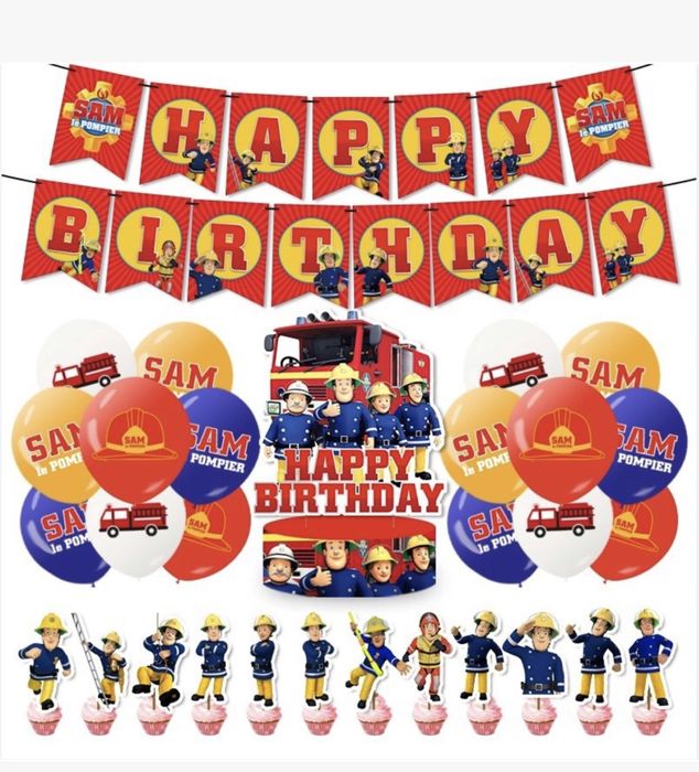 Zestaw urodzinowy strażak sam
