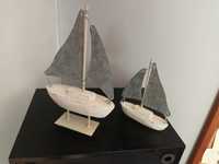 Ozdoba drewniana łódka model
