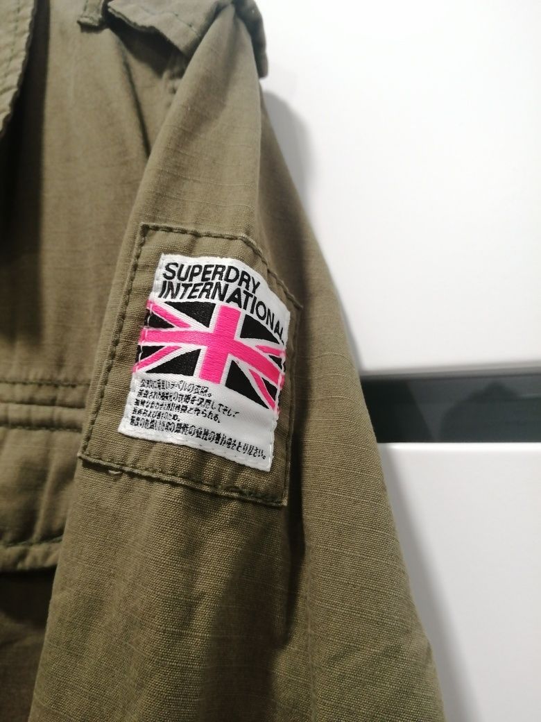 Kurtka wiosenno-jesienna militarna khaki Superdry Nowa