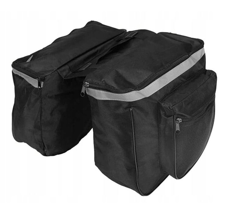 Torba rowerowa na bagażnik. Cztery komory na zamek