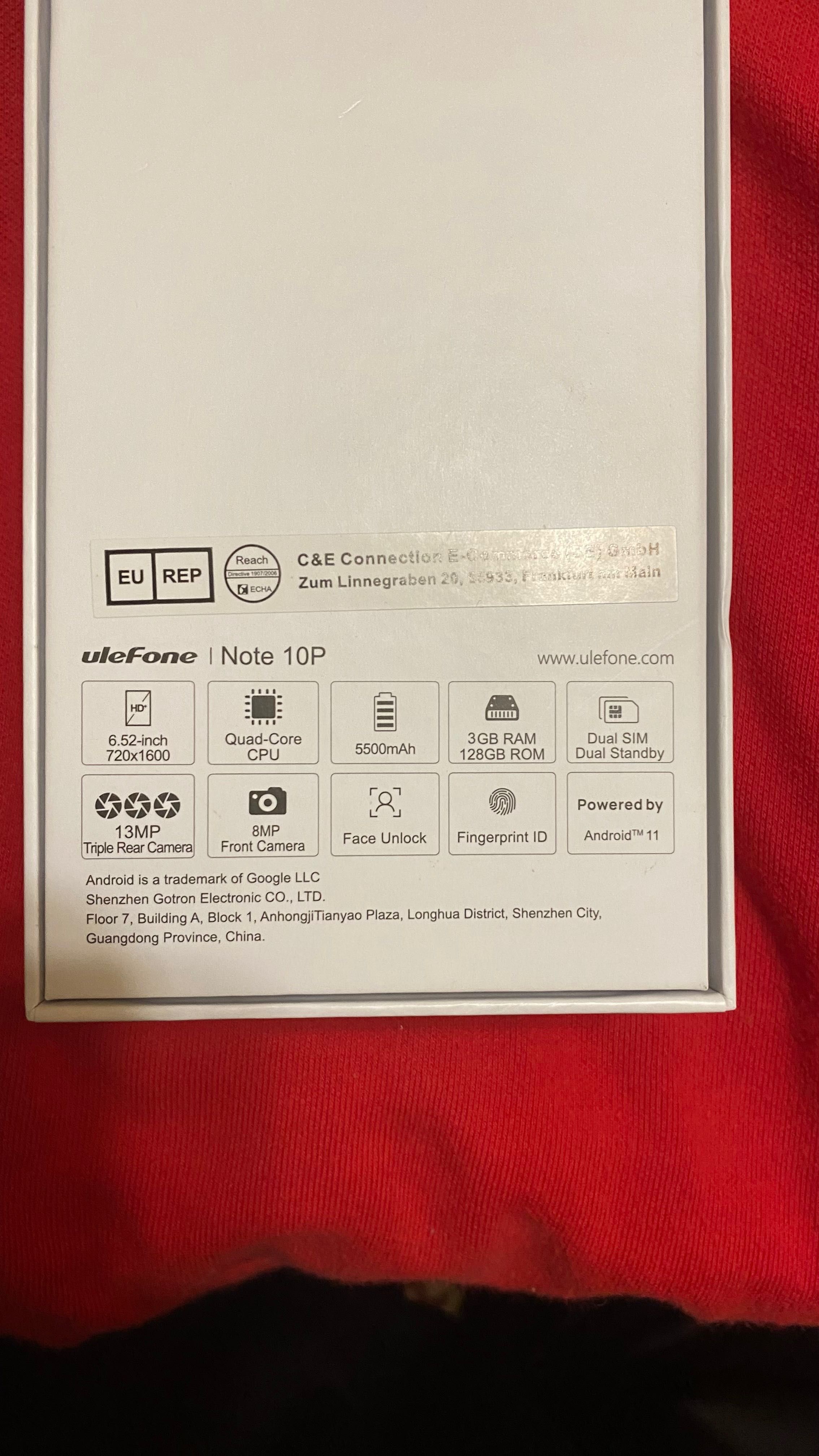 ulefone | Note 10P 3/128Gb Dual Sim Red