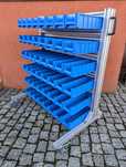 Profi jezdny aluminiowy regał pojemniki magazynowe warsztatowe kuwety