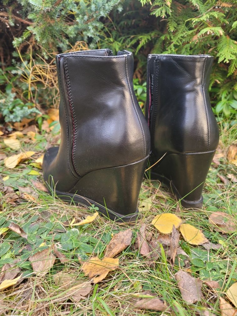 Buty kozaczki na koturnie 37