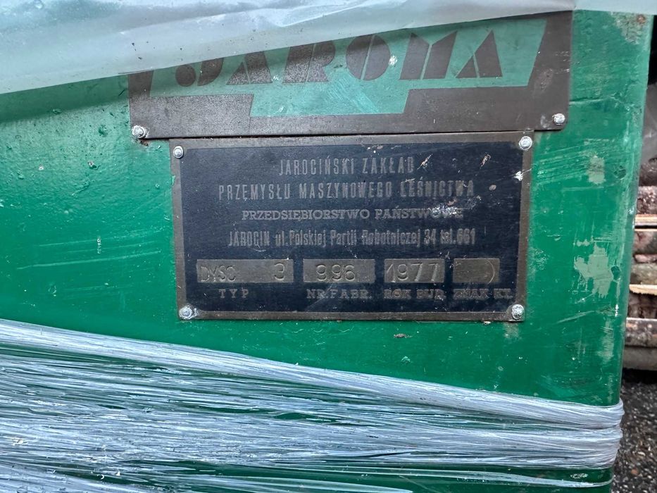 Strugarka wyrówniarka produkcji polskiej firmy Jaroma Typ DYSC 3
