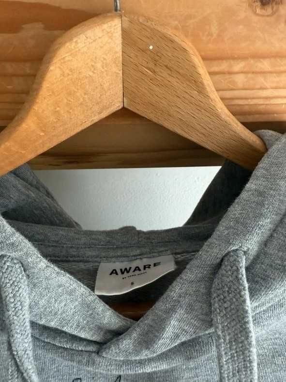 Bluza szara minimal bawełniana oversize casual Basic wygodna S/36