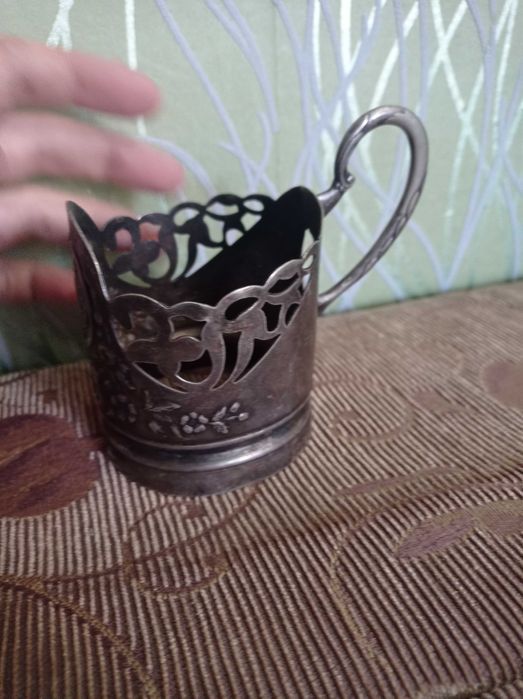 Подстаканник "Богдан Хмельницький" мельхиор