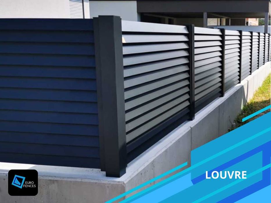 Ogrodzenie ALUMINIUM - nowoczesny grzebieniowy model - Comb Standard