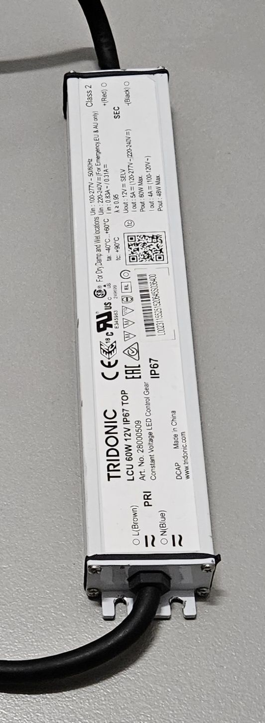 Zasilacz LCU 60W 12V TOP IP67 
Zasilacz LCU 60W 12V TOP IP67