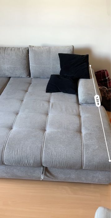 Duzy naroznik z funkcja wygodnego spania