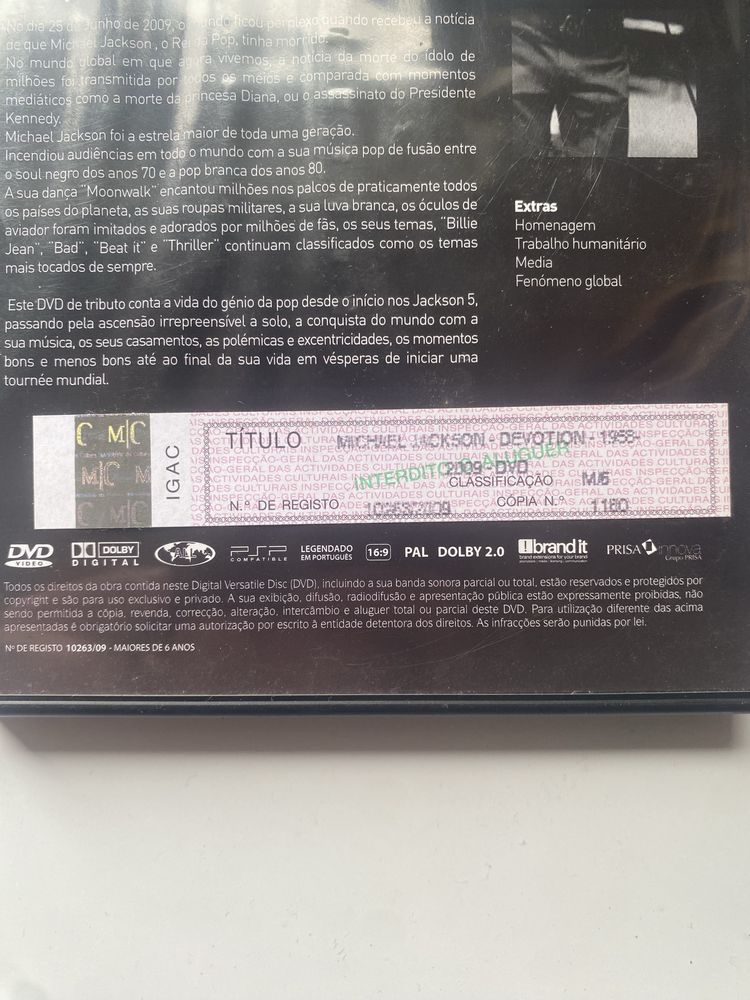 Coleção limitada de disco licensiados do Michael Jackson