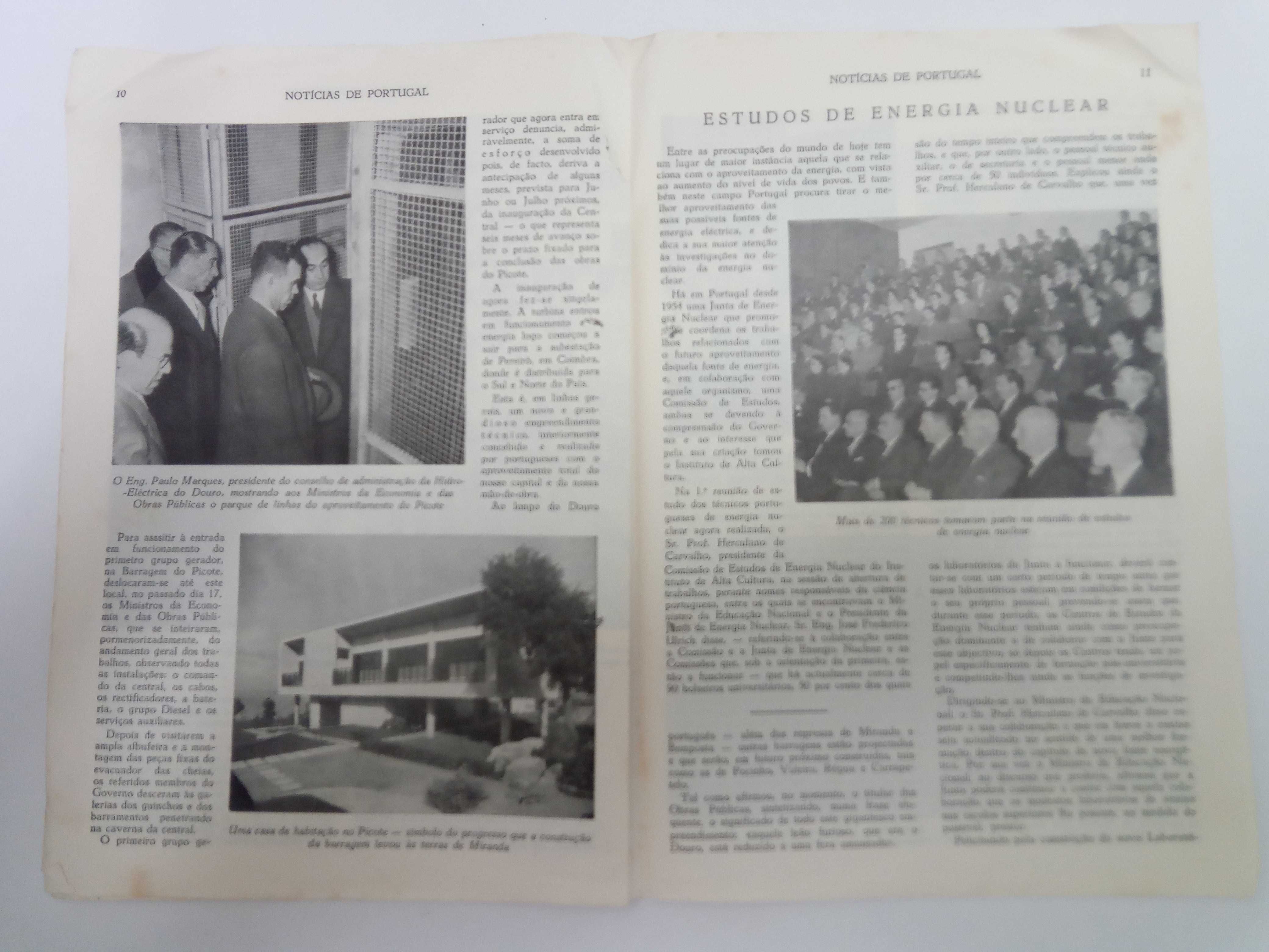 Noticias de Portugal "Boletim Semanal Sec Nac Informação" 1958 e 1961