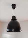 Lampa wisząca SVARTNORA Ikea, czarna, w stylu Loft