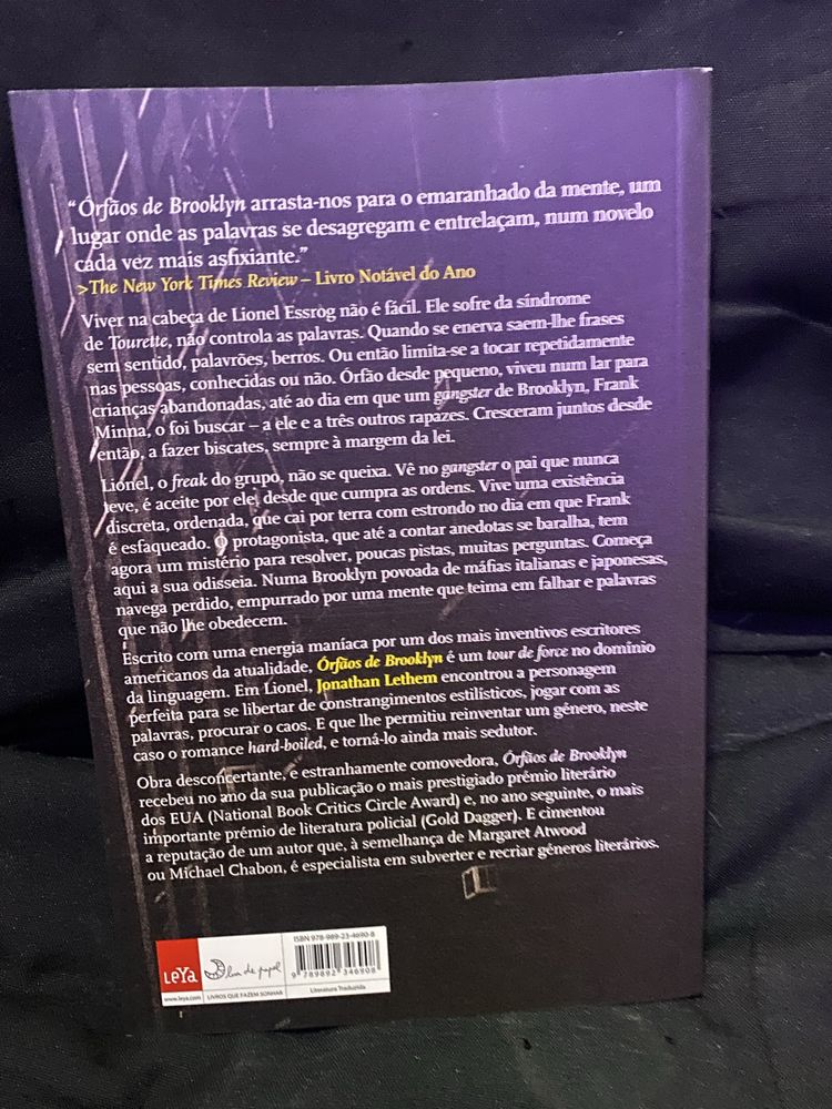 Livro “Órfãos de Brooklyn” de Jonathan Lethem