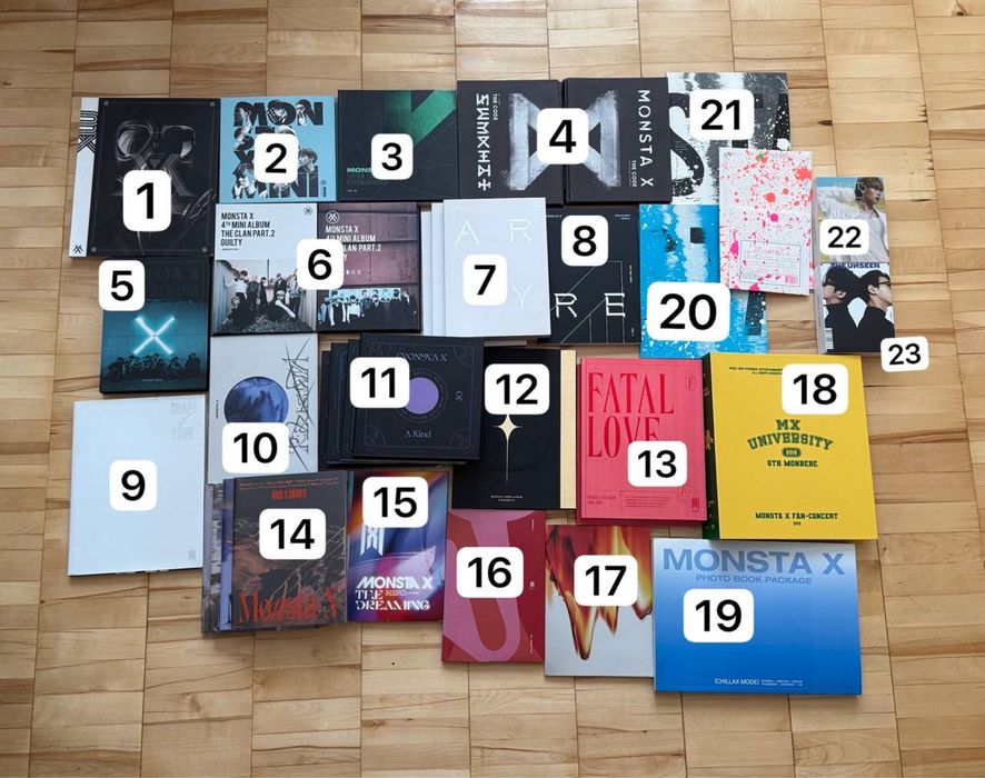 K-pop альбоми (Monsta X, Wonho, etc), к-поп альбомия