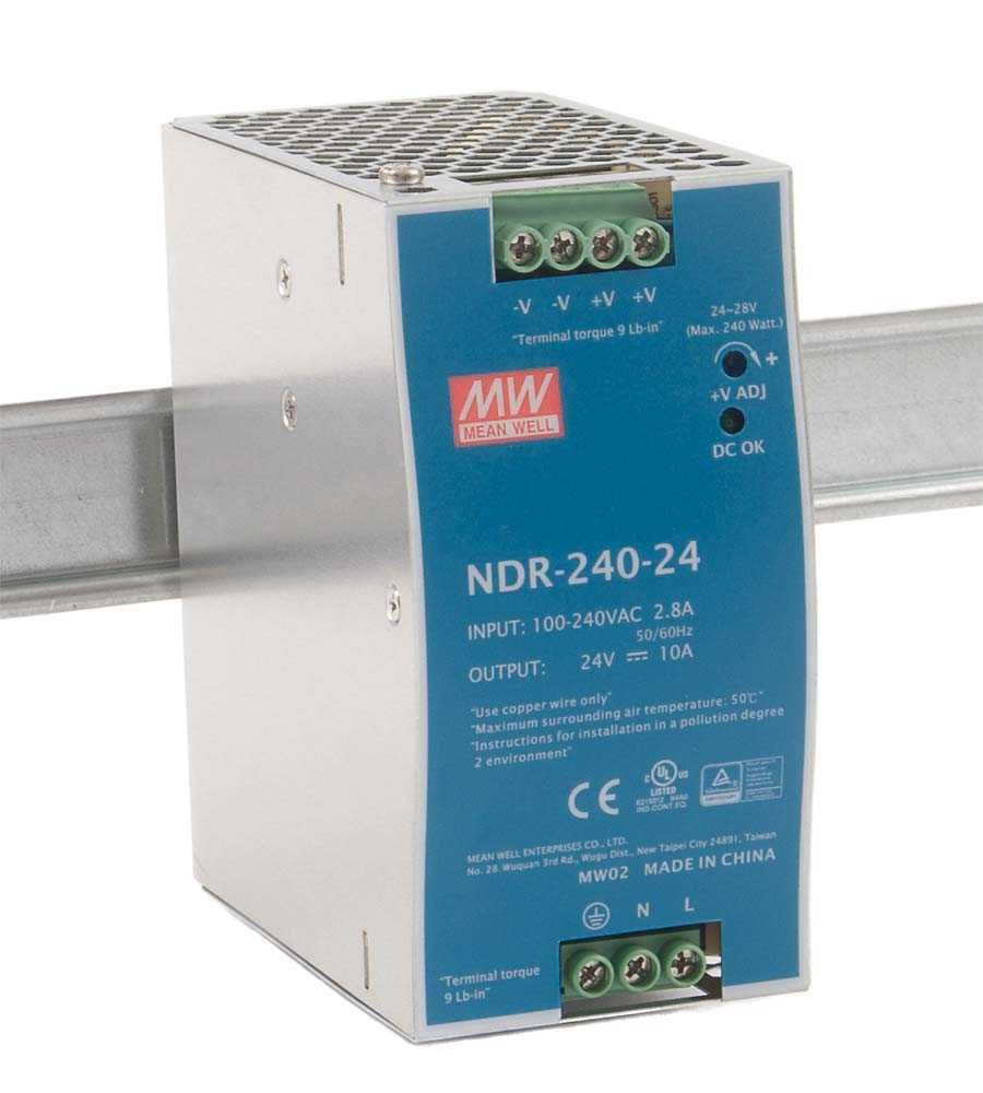 Блок живлення Mean Well HDR-60-24 На DIN-рейку 60 Вт 24V 2,5А (AC/DC
