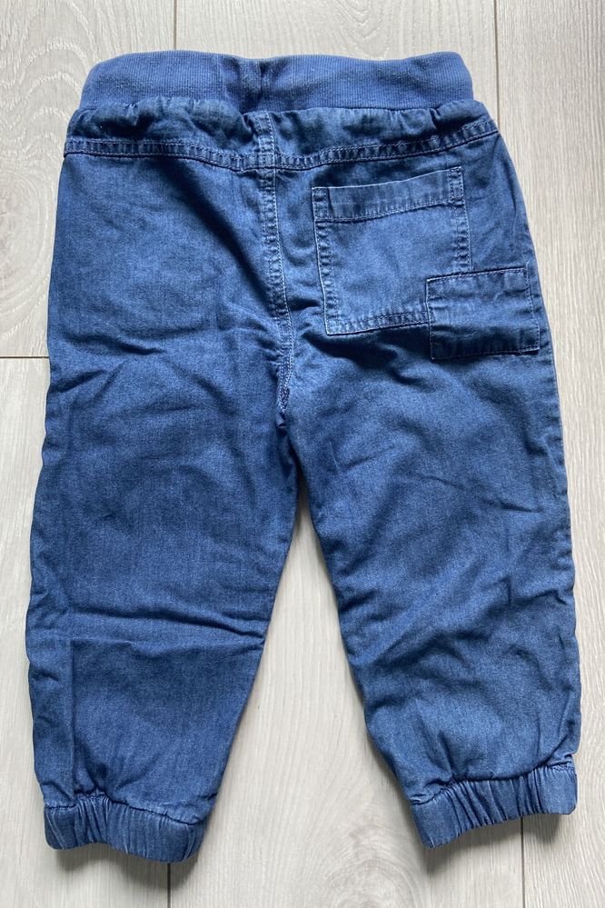 Spodnie denim z podszewką Coccodrillo rozmiar 86