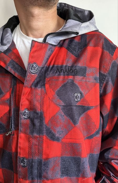 Kurtka w kratę Analog Burton Snowboard L oversize