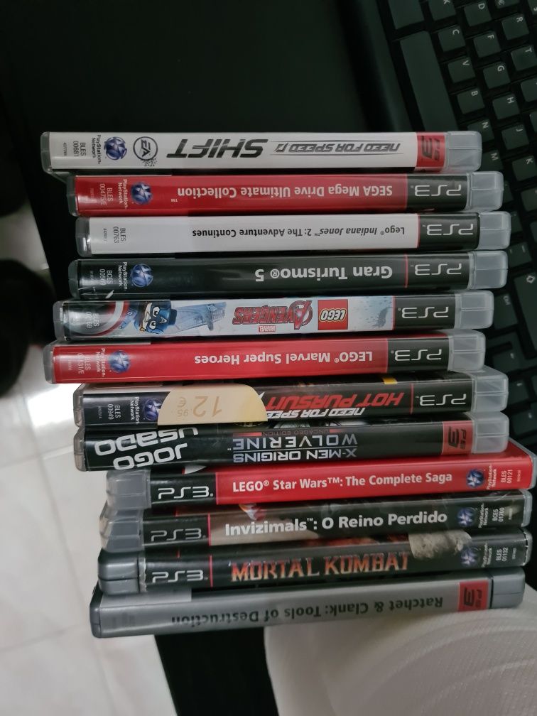 Playstation 3 com 12 jogos