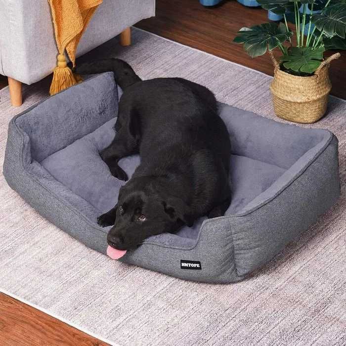 Legowisko dla Psa HMTOPE XL 110x86cm Szare - Komfort i Styl!