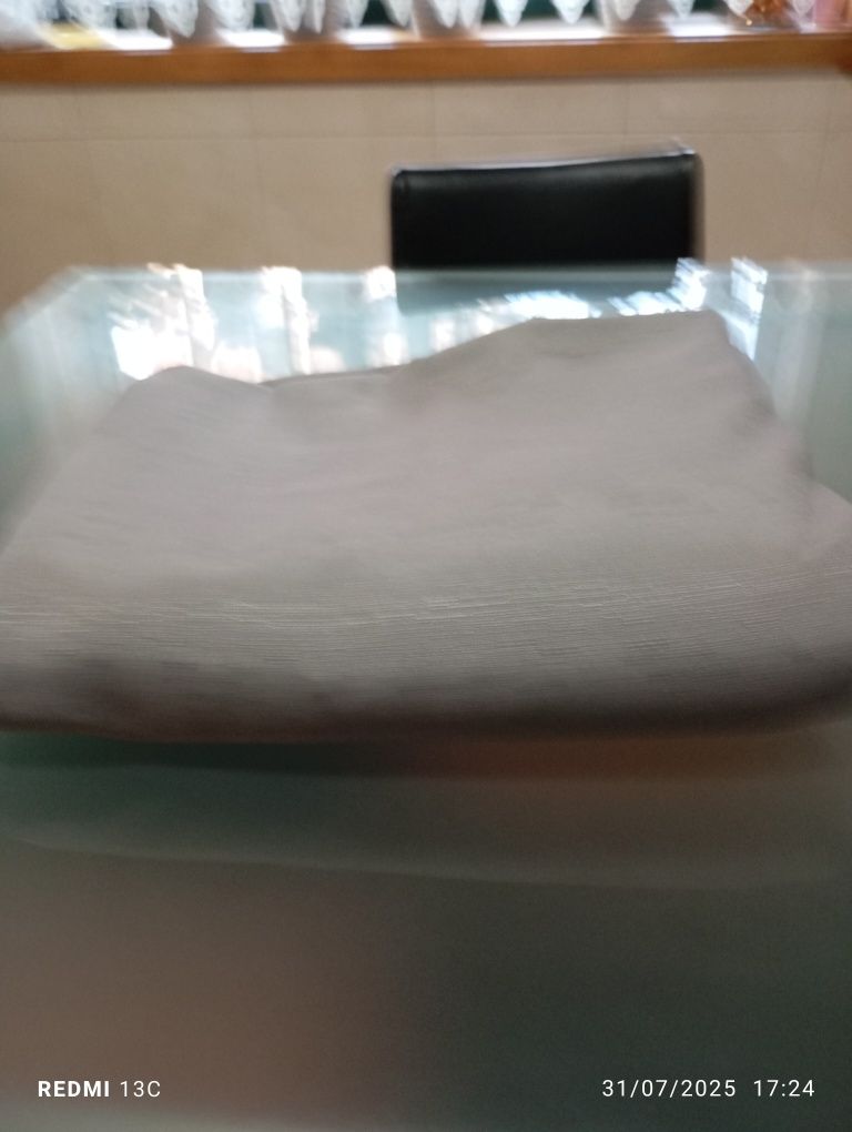 Cortinados de onda cinza