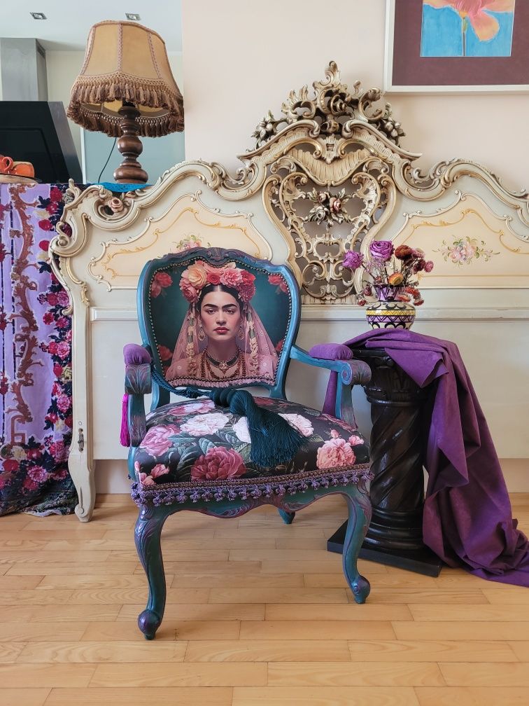 Luksusowy fotel Frida Kahlo