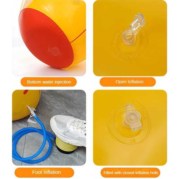 Боксерська груша для дітей 90 см / Неваляшка / Швидкий відскок 3-6 рок